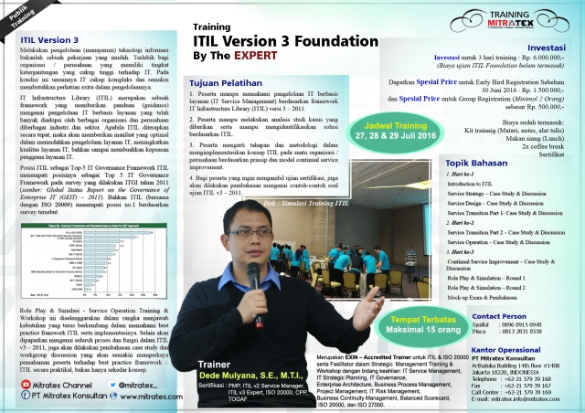 training ITIL v3 Foundation by The Expert